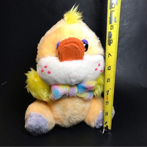 Orange Duck Plush 10” Pastel Bowtie Freckles Mty International Stuffed Animal - Picture 10 of 10